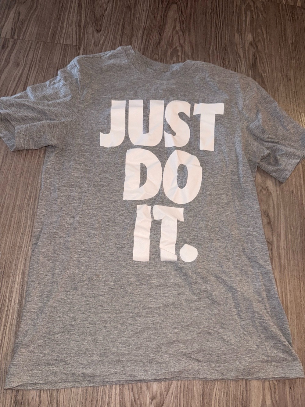 Nike Gray Tee with White Logo